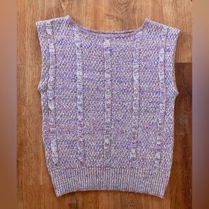 80’s Vintage sleeveless sweater vest style